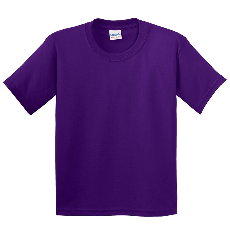 Image of Gildan Youth Heavy Cotton T-Shirt in Purple Size: XS Purple Unisex XS