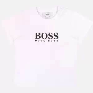 Image of Hugo Boss Boys Baby Short Sleeve T-Shirt - White - 2 Years