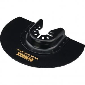 Image of DEWALT DT20710 Flush Cut Plasterboard and Wood Oscillating Multi Tool Segment Saw Blade 100mm Pack of 1