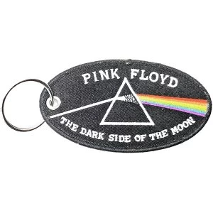 Image of Pink Floyd - Dark Side of the Moon Oval Black Border Keychain