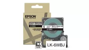 Image of Epson LK-6WBJ Black, White
