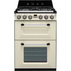 Image of SMEG Victoria TR62P Dual Fuel Cooker - Cream - A/A Rated