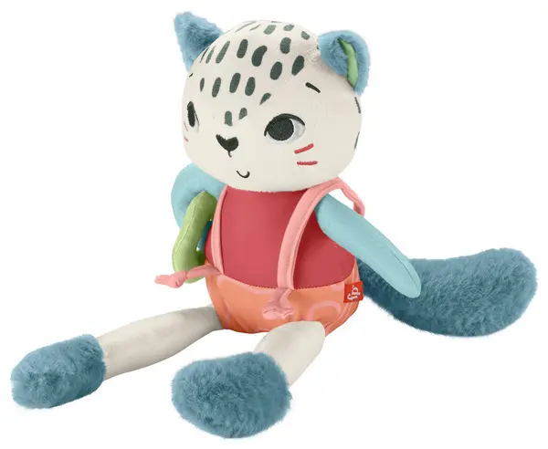 Image of Fisher-Price Spotting Fun Snow Leopard - Baby Sensory Toy