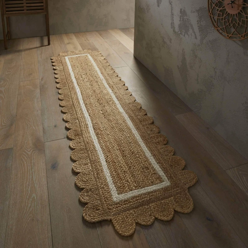 Image of Homemaker Jute Border Runner Natural unisex 60x230cm