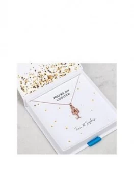 Image of By River By River Rose Gold Plated Sterling Silver You'Re My Lobster Pendant Necklace