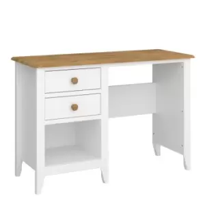 Image of Heston Desk White And Pine