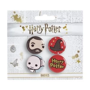 Image of Harry Potter Chibi Button Badge Set 4