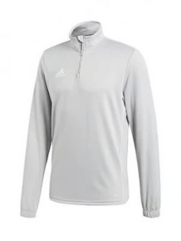 Image of Adidas Mens Core 18 Training Top - Grey, Beige, Size 2XL, Men