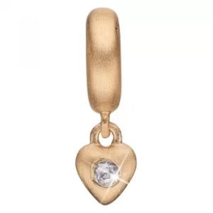 Image of Ladies Christina Gold Plated Sterling Silver Moving Love Bead Charm