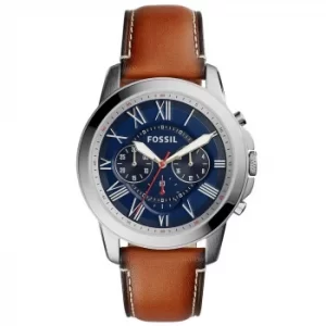 Image of Fossil Grant Mens Stainless Steel Strap Watch