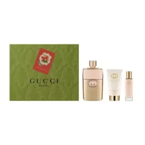 Image of Gucci Guilty Pour Femme Gift Set 90ml Eau de Parfum + 50ml Body Lotion + 15ml Eau de Parfum