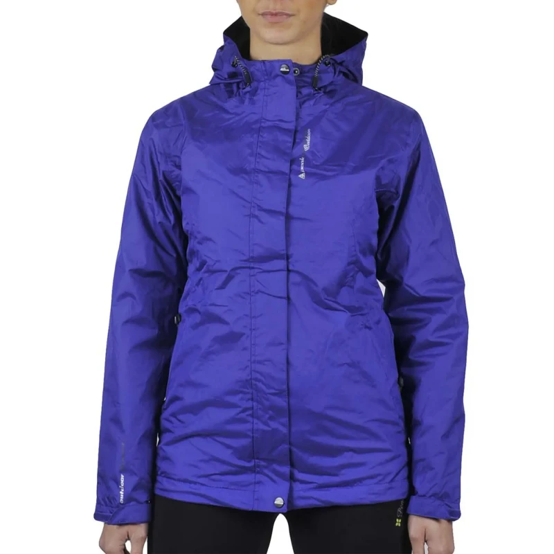 Image of Womens double fleece windbreaker Peak Mountain Ajik Bleu Female S