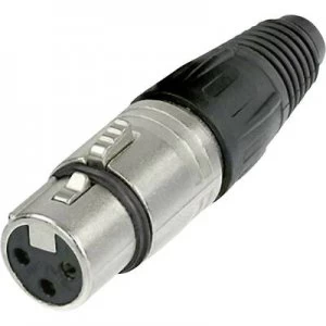 Image of Neutrik NC3FX XLR connector Socket, straight Number of pins: 3 Silver