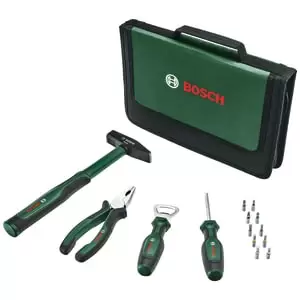 Image of Bosch 1600A027PT 14 Piece Easy Starter Hand Tool Set