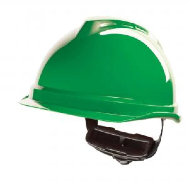 Image of MSA V - Gard 520 Peakless Safety Helmet Green