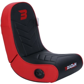 Image of BraZen Predator 2.0 Surround Sound Gaming Chair - Red