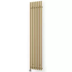 Image of Terma Rolo Room Matt Brass Vertical Electric Designer Radiator, (W)370mm X (H)1800mm
