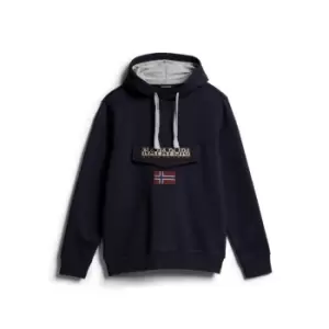 Image of Napapijri Logo Hoodie - Blue