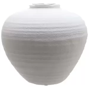 Image of Regola Large Matt White Ceramic Vase