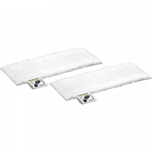Image of Karcher Floor Tool Microfibre Cloths for SC EASYFIX Steam Cleaners Pack of 2