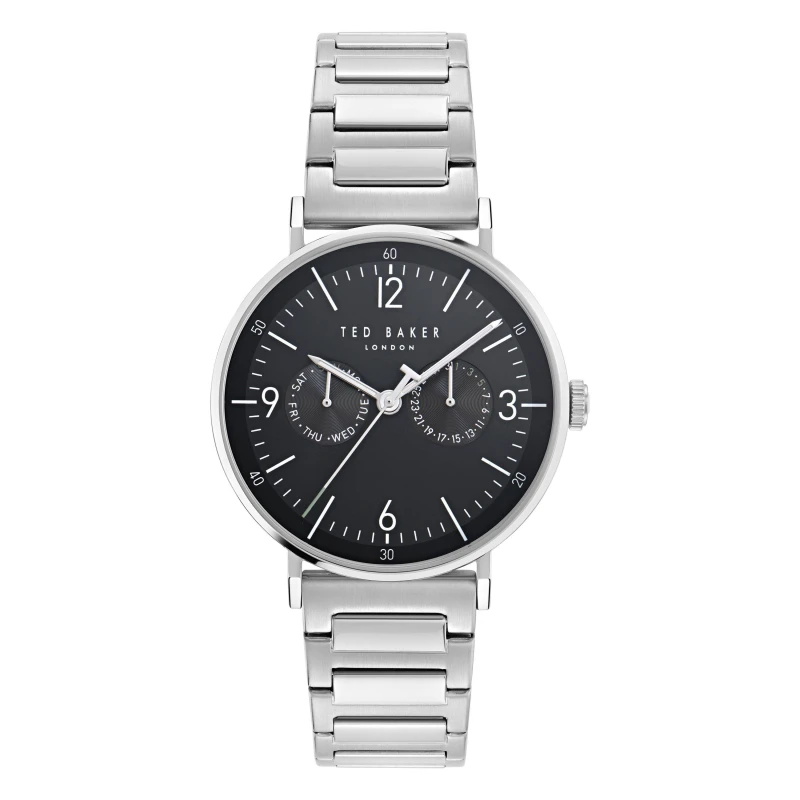 Image of Ted Baker Mens Phylipa Quartz Analogue Watch Silver male One Size