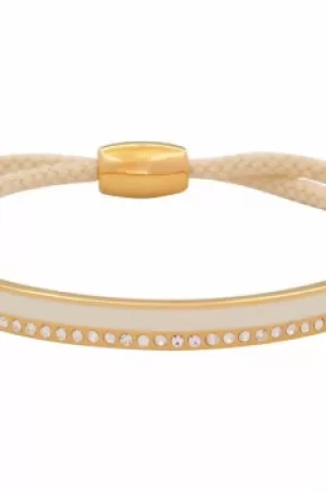 Image of Ladies Halcyon Days Gold Plated Plain Sparkle Friendship Bracelet FBSPS0506G