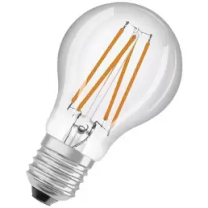 Image of OSRAM 4058075761957 LED (monochrome) EEC F (A - G) E-27 Pear shape 4.9 W = 40 W Warm white (Ø x H) 60 mm x 60 mm