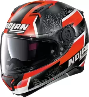 Image of Nolan N87 Gemini Replica D. Petrucci N-Com Helmet, black-white-red, Size XL, black-white-red, Size XL