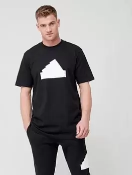 Image of adidas Sportswear Sportswear Future Icons Badge Of Sport T-Shirt - Black/White, Size XS, Men