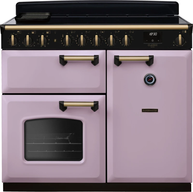 Image of Rangemaster CLDL100EIPHTH/AB1 Classic Deluxe 100cm Induction Range Cooker Antique Brass Trim 18411 - HEATHER CLDL100EIPHTH/AB1