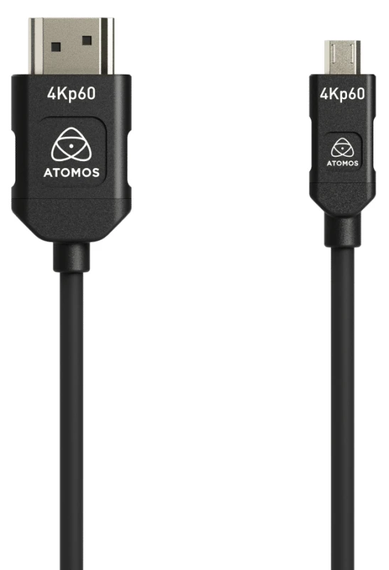 Image of Atomos 4K60p HDMI Silicon Cable - Micro to Full HDMI - 45cm