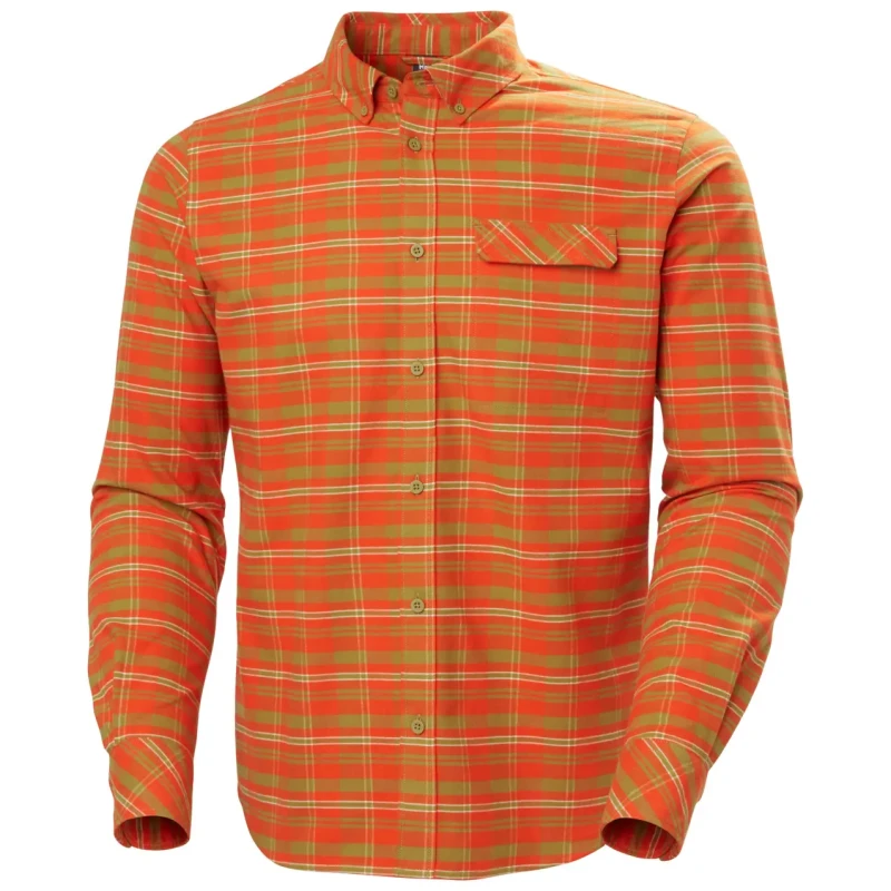 Image of Helly Hansen Long sleeve shirt Helly Hansen Classic Check Orange Male S