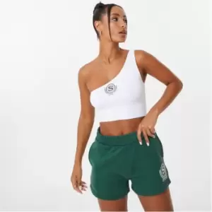 Image of Slazenger Sofia Richie One Shoulder Top - White