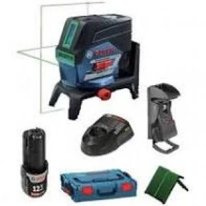 Image of Bosch GCL 2-50 CG 12v Green Beam Combi Laser 1 x 2ah Li-ion Charger Case