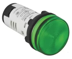 Image of Schneider Electric, Harmony XB7, Panel Mount Green LED Indicator, 22mm Cutout, 230 240V ac