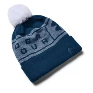 Image of Under Armour Armour Logo Beanie Mens - Blue