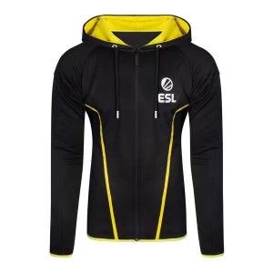 Image of ESL - Logo Mens Medium Hoodie - Black/Yellow