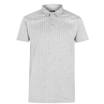 Image of Fabric Polo Shirt - Grey