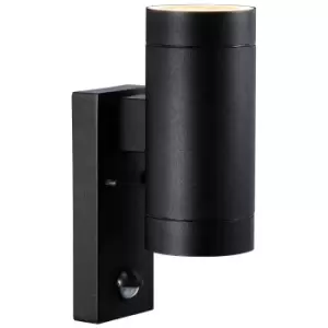 Image of Tin Maxi Sensor Up & Down Wall Lamp Black, GU10, IP54