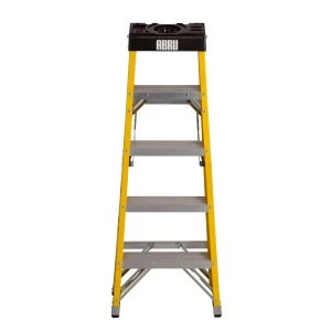 Image of Youngman Abru 5 Tread Fibreglass Swingback Stepladder