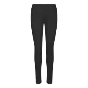Image of AWDis Just Cool Womens Girlie Workout Leggings (XS) (Jet Black)