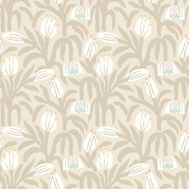 Image of Hoopla Walls Chunky Flower Hazelwood Smooth Matt Wallpaper