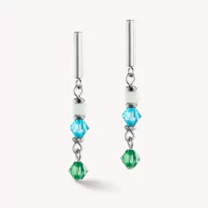 Image of Coeur De Lion Elegance Crystals Earrings Mint Green