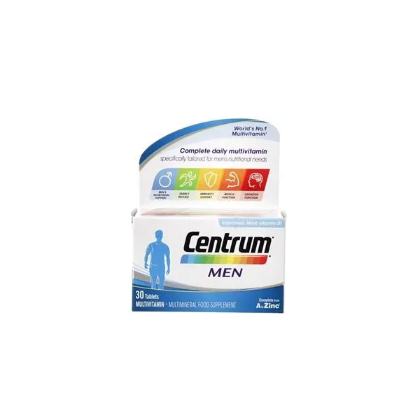 Image of Centrum Mens Multivitamins and Minerals Tablets - 30 Tablets