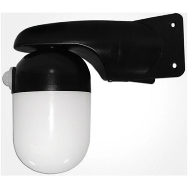 Image of Eterna 10W 4000K Black Polycarbonate LED Well Glass with 120° PIR WELLBKPIR