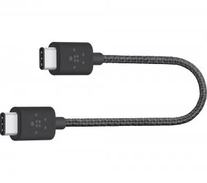 Image of Belkin F2CU041bt06INBK USB C to USB A Cable 0.13m