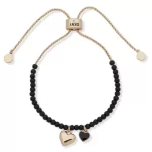 Image of Ladies DKNY Jewellery Base metal BR INLAY SLIDER-GLD/Blue