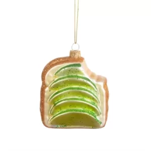 Image of Avocado Toast Shaped Bauble