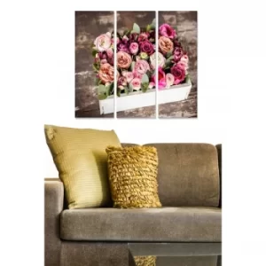 Image of MDF514054213 Multicolor Decorative MDF Painting (3 Pieces)