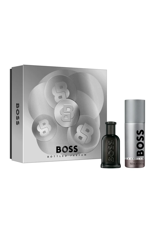 Image of Hugo Boss Mens BOSS Bottled Parfum Gift Set 50ml in Misc Misc Male 50ml